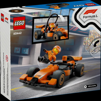 Đồ Chơi Lắp Ráp Lắp Ráp Xe Đua F1 - F1 Driver With McLaren Race Car - Lego City 60442 (86 Mảnh Ghép)