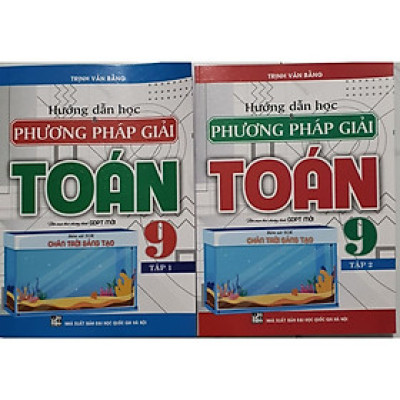 SÁCH - combo hướng dẫn học và phương pháp giải toán lớp 9 (bám sát sách giáo khoa chân trời sáng tạo bộ 2 cuốn) HA2