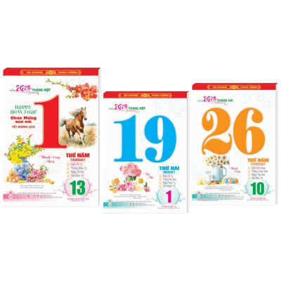 Lịch Bloc Cực Đại 2026 - 365 Ngày Như Ý - Sách Thời Đại STĐ-NST04