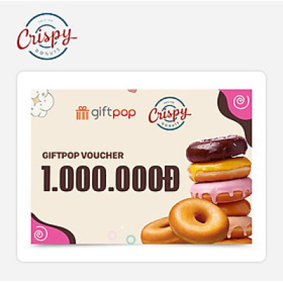 Giftpop - Phiếu quà tặng Crispy Donuts 1000K