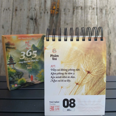  Sách Lịch bàn 2026 - Kinh Pháp Cú (365 ngày)