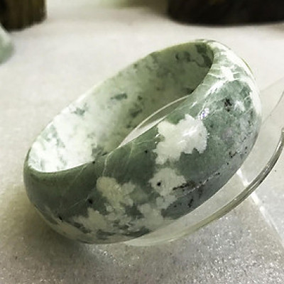 Vòng tay nam đá tự nhiên vân hoa độc lạ size 7.1 cm tức khum tay 25-26cm ( cỡ to)