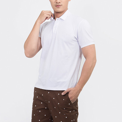 Áo Thun Polo Nam Trơn Novelty NATMTTMPSR200017N - Trắng