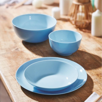 Bát tô canh thủy tinh Luminarc Diwali màu xanh dương 21cm P2614 | Hàng chính hãng