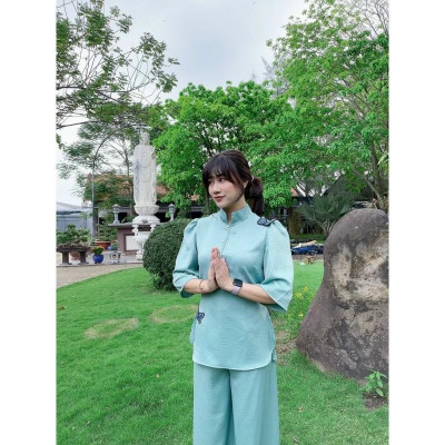 ĐỒ LAM ĐI CHÙA  MẪU BƯỚM KẾT CƯỜM