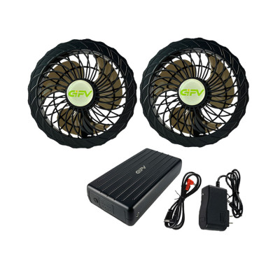 [ PIN 30.000MAH + QUẠT 12V ] Bộ Phụ Kiện Áo Điều Hòa Nhật Bản Cao Cấp [ FULL Bộ Gồm 1 Pin + 2 Quạt + Sạc + Dây Kết Nối ]