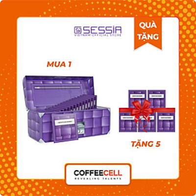 [MUA 1 TẶNG 5] Cà Phê Mocha Với Nhân Sâm Trắng Thượng Hạng COFFEECELL (20 gói x 15g) - Cà phê Arabica từ Brazil, Vị Socola tinh tế, Khơi nguồn cảm hứng - Hàng Chính Hãng
