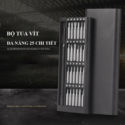 Bộ tô vít đa năng điện ABG 24 đầu tuốc nơ vít nhỏ có từ dùng sửa chữa