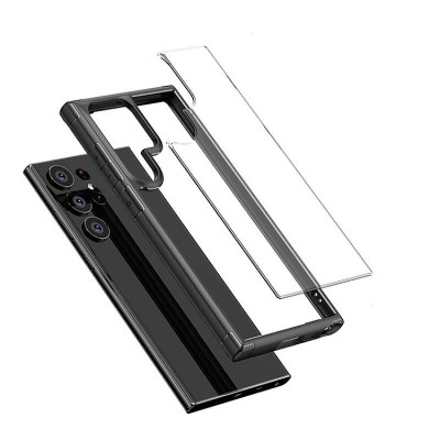 Ốp lưng chống sốc cho Samsung S23 ultra 5G / S23 Plus trong suốt viền mầu - hàng chính hãng 