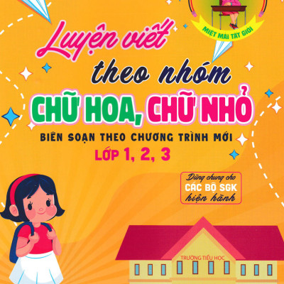 Combo Luyện Viết Chữ Theo Nhóm: Chữ Thường, Chữ Nhỏ + Chữ Hoa, Chữ Nhỏ + Chữ Số, Chữ Nhỏ (Bộ 3 Cuốn, Khổ 17x24) (HA)