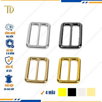 Khoen tăng giảm dây túi xách, Khoen chỉnh dây đeo túi, Tăng đơn túi xách 32mm mạ điện độ bền 5-8 năm