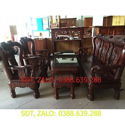 Bộ bàn ghế quốc triện gỗ gụ