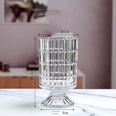 Bình hoa thủy tinh dạng ly lớn Heodecor LH061, lọ hoa thủy tinh cao cấp