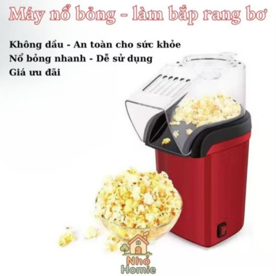 MÁY NỔ BỎNG NGÔ TẠI NHÀ MINI THUẬN TIỆN CHẤT LƯỢNG 