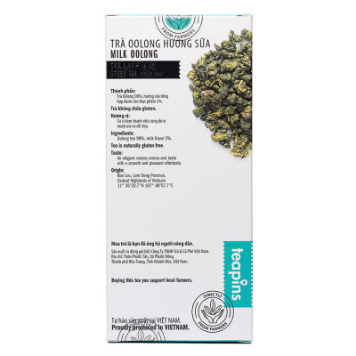 Trà Oolong Hương Sữa Teapins (100g)