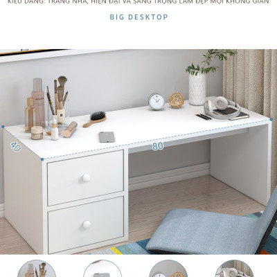Bàn làm việc ngồi bệt đa năng có ngăn kéo để đồ thông minh thương hiệu IGA - GP259