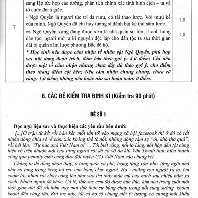 Đề Kiểm Tra Ngữ Văn 8 - 15 Phút - Giữa Kì - Cuối Kì (Dùng Chung Cho Các Bộ SGK Hiện Hành) _HA