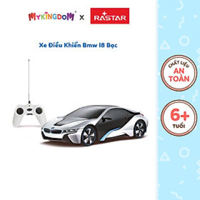 Xe điều khiển BMW i8 Bạc RASTAR SKU R48400-2