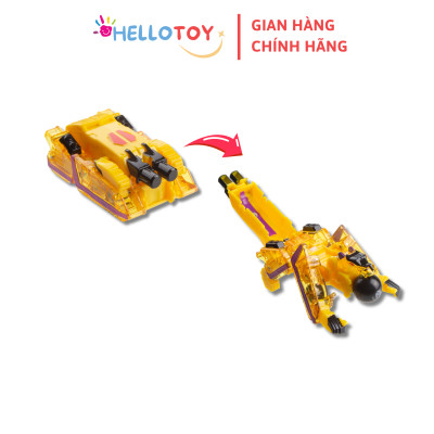 [TẶNG KÈM BỆ PHÓNG BÓNG] Đồ Chơi Xe Hơi Biến Hình MECARDBALL Bite Wolf - Hellotoy
