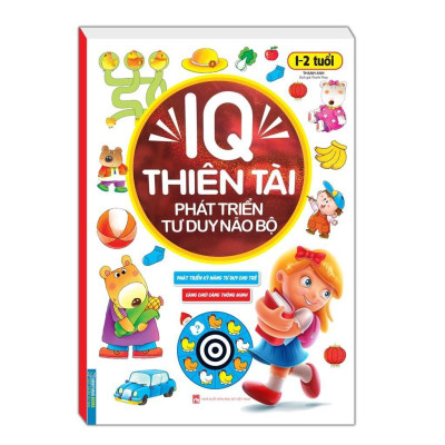 Sách - IQ Thiên Tài - Phát Triển Tư Duy Não Bộ Cho Bé - 1 - 2 Tuổi + 2 - 3 Tuổi - Combo 2 Cuốn - Minh Thắng