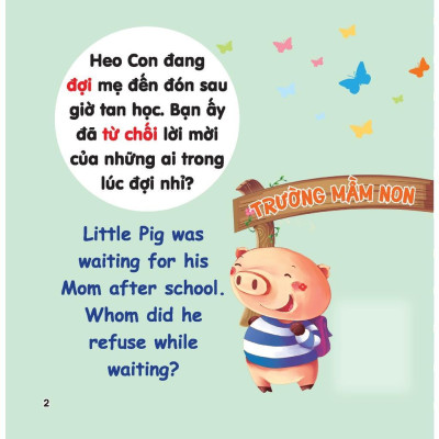 Sách - Rèn Luyện Kỹ Năng Giao Tiếp Bằng Tranh Cho Bé - Lời Từ Chối - Song Ngữ Anh Việt - Minh Thắng