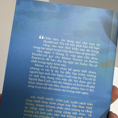 THỜI KHẮC CÒN LẠI – Adam Silvera – Serena Dang dịch – NXB Trẻ