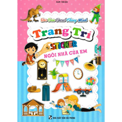 Sách - Bóc Dán Decal Thông Minh Sticker - Combo 9 Cuốn - Hồng Ân