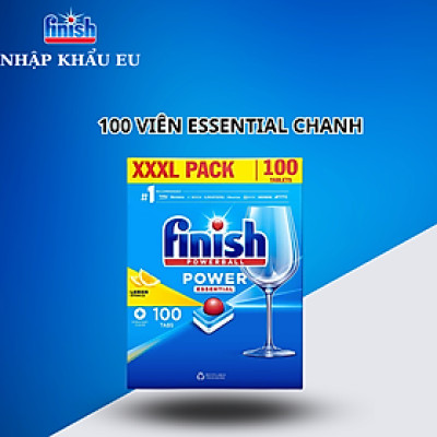 Combo 90 Viên rửa bát Finish All in 1 + Muối Finish 1,5kg + Nước làm bóng Finish 750ml HANOIMART