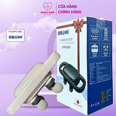 Máy Massage Toàn Thân OROMI ORM-206 Thế Hệ Mới - 4 Đầu Mát-Xa Thông Minh, Dụng Cụ Matxa Cầm Tay