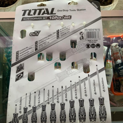 BỘ 10 TUA VÍT TOTAL THT250610 - HÀNG CHÍNH HÃNG