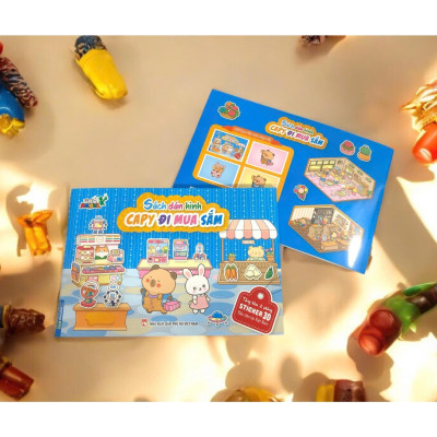 Sách Dán Hình Capy Đi Mua Sắm - Tặng Kèm 2 Phòng Sticker 3D - Minh Thắng