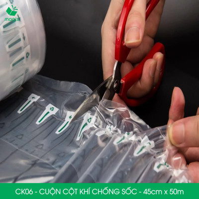 Cuộn cột khí chống sốc - 45cm x 50m - Xốp hơi, đệm hơi đóng gói hàng dễ vỡ - CK06
