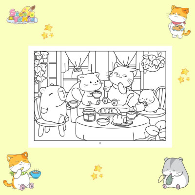 Sách Tô Màu Healing , Thư Giãn Dành Cho Mọi Lứa Tuổi (64 Trang - 31 Chủ Đề) - Minh Thắng