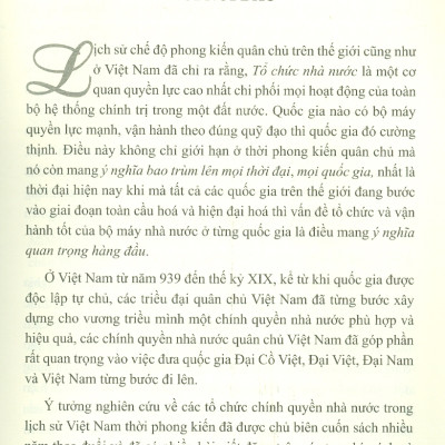 Chính Quyền Nhà Nước Trong Lịch Sử Việt Nam Trong Lịch Sử Việt Nam (1527-1802) (Tái bản có sửa chữa)