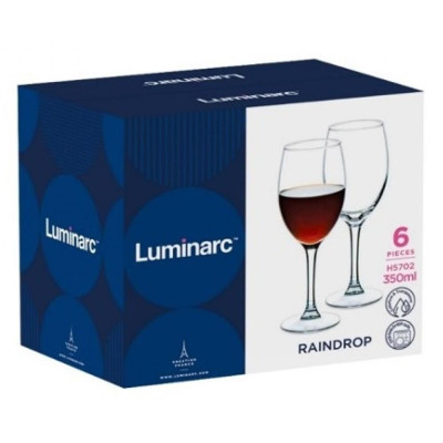 Bộ ly vang Luminarc Raindrop 6 chiếc H5702- 350ml