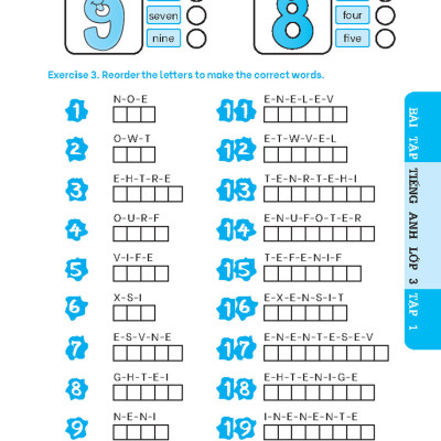 The Langmaster - Bài Tập Tiếng Anh Lớp 3 - Tập 1 (Có Đáp Án) - Global Success - MT