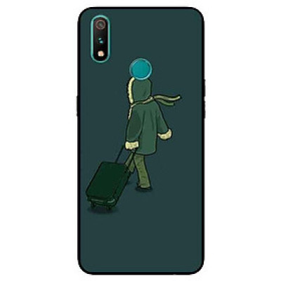 Ốp Lưng in cho Realme 3 Mẫu Chàng Xách Vali - Hàng Chính Hãng