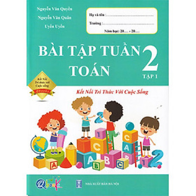 Sách - Bài tập tuần Toán 2 tập 1 (Kết nối tri thức với cuộc sống)