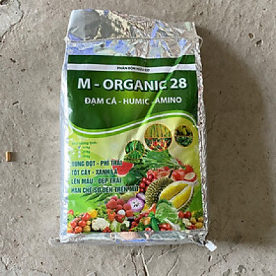 Humic Organic Đạm cá Amino bao 10kg - bung đọt, phì trái, tốt cây, xanh lá