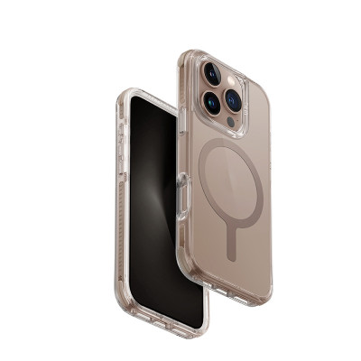 Ốp Lưng UNIQ Combat Cho iPhone 16 Pro/ 16 Pro Max Hệ Thống Bảo Vệ 3 Lớp Toàn Diện Tương Thích Với Sạc Không Dây MagClick Hàng Chính Hãng