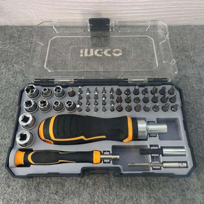 BỘ TUỐC NƠ VÍT ĐA NĂNG 55 CHI TIẾT INGCO HKSDB0558 - HÀNG CHÍNH HÃNG