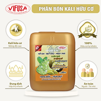 VIFUSA-K15 - Phân bón Kali hữu cơ can 20kg