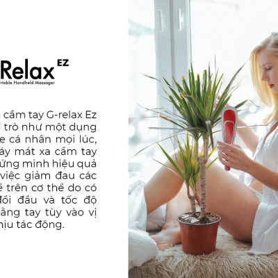 |GIÁ SỐC| Máy Massage Cầm Tay GINTELL - G-Relax EZ | 1 Năm Bảo Hành