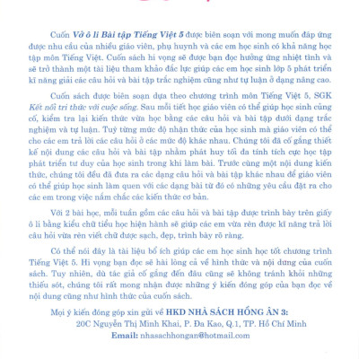 Vở Ô Li Bài Tập Tiếng Việt 5 (Bám Sát SGK Kết Nối Tri Thức Với Cuộc Sống) (HA)