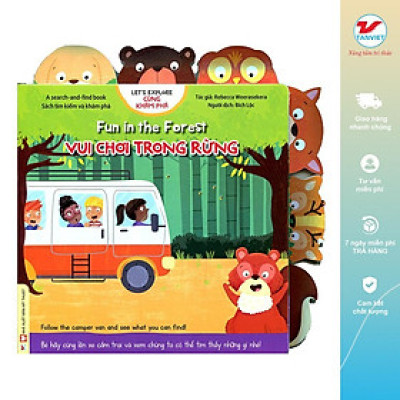 Sách - Cùng Khám Phá - Vui Chơi Trong Rừng - Song Ngữ Anh Việt - Tân Việt Books