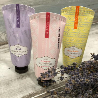 Kem dưỡng da tay Around Me Happiness Hand Cream Hàn Quốc 60g (Hươu xạ) + Móc khóa