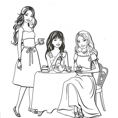 Barbie Xinh Đẹp 2 (Tô Màu Có Hình Dán)