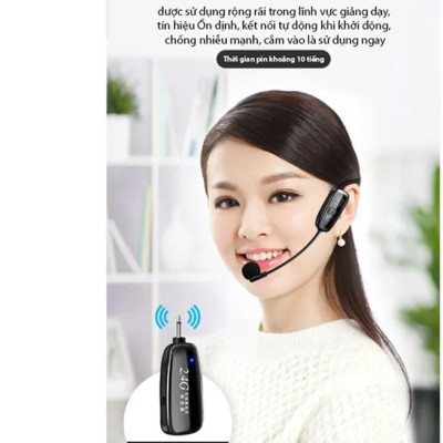 Micro trợ giảng không dây Zansong kết nối 2.4ghz V38 ( Hàng Chính Hãng )