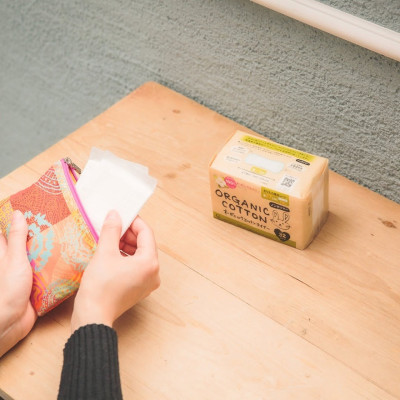 Băng Vệ Sinh Hằng Ngày Cotton Labo Organic Liner Long Size - 17cm (32 Miếng/Gói)