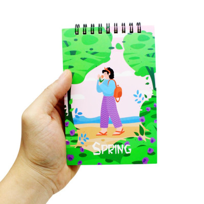 Sổ Lò Xo Note 4 Mùa A6 - Kẻ Ngang - 160 Trang 80gsm - The Sun - Spring